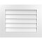Ekena Millwork Vertical Surface Mount PVC Gable Vent: Non-Functional, w/ 3-1/2"W x 1"P Standard Frame, 28"W x 22"H GVPVE28X2201SN - alternate 1